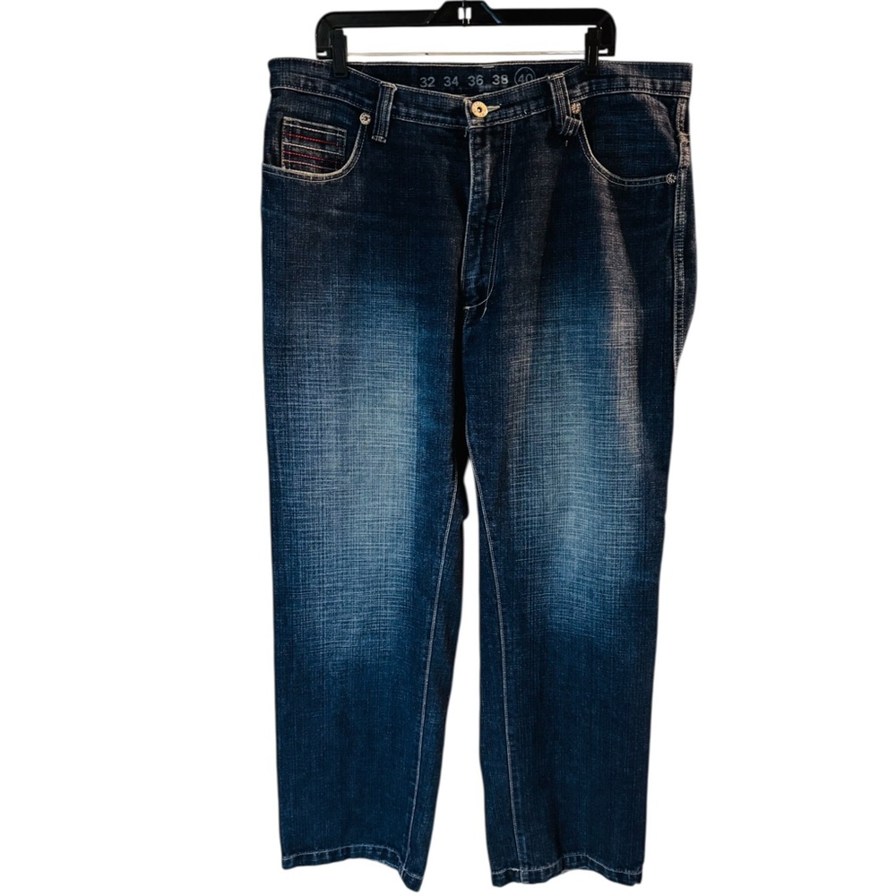 KAALU Jeans Denim Blue Streetwear Y2K Embroidered Authentic Mens Size 40